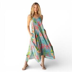 Natural Life Katrina Floral Midi Dress Size XL